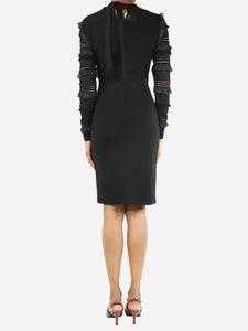 Oscar De La Renta Black ruffled midi dress - size XS