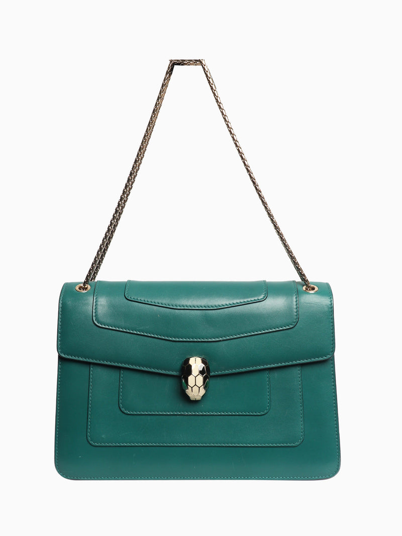 Green Serpenti Forever shoulder bag Cross-body Bags Bvlgari 