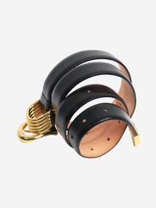 Dehanche Black and gold Hollyhock belt