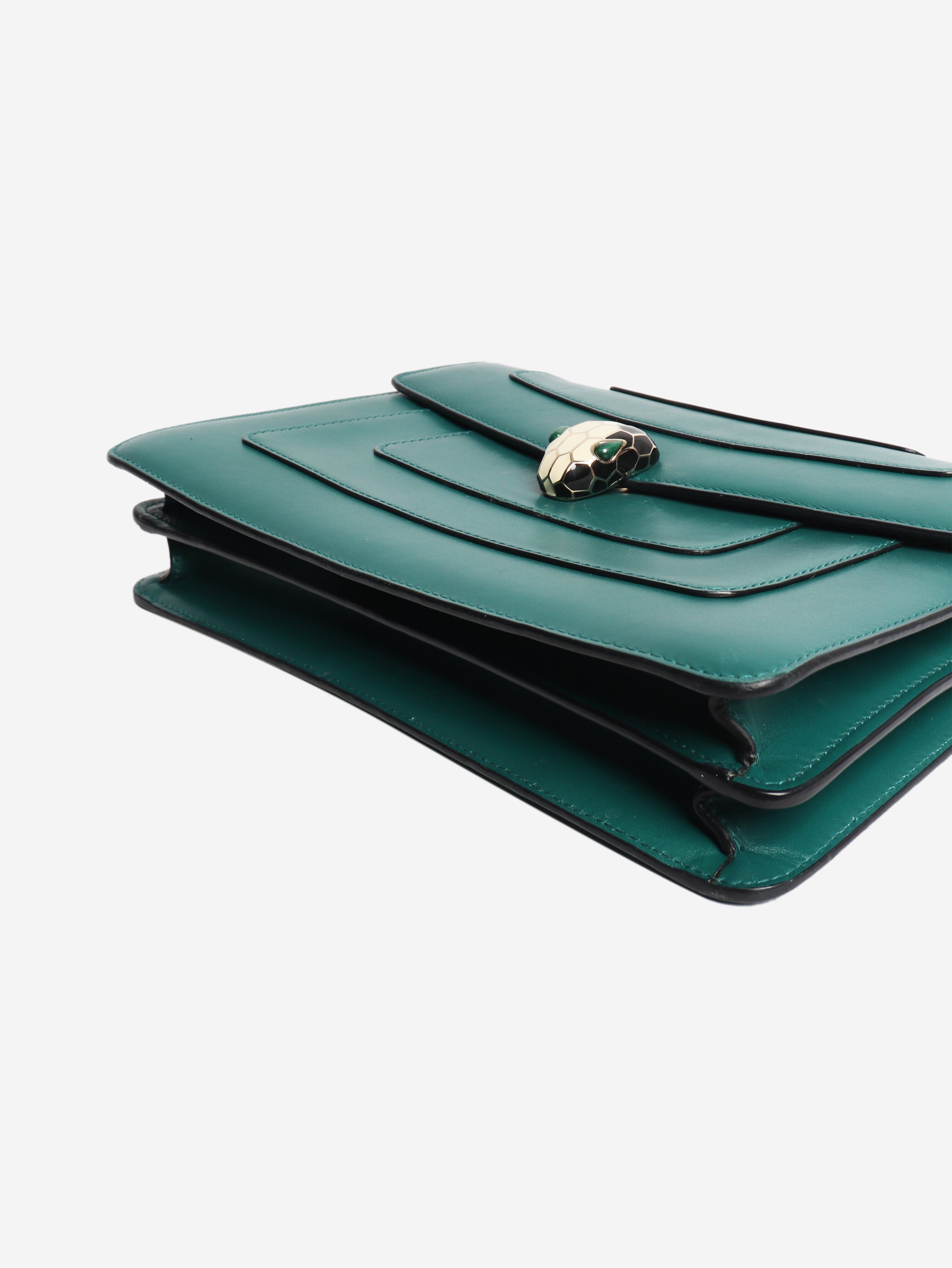 Green Serpenti Forever shoulder bag Cross-body Bags Bvlgari 