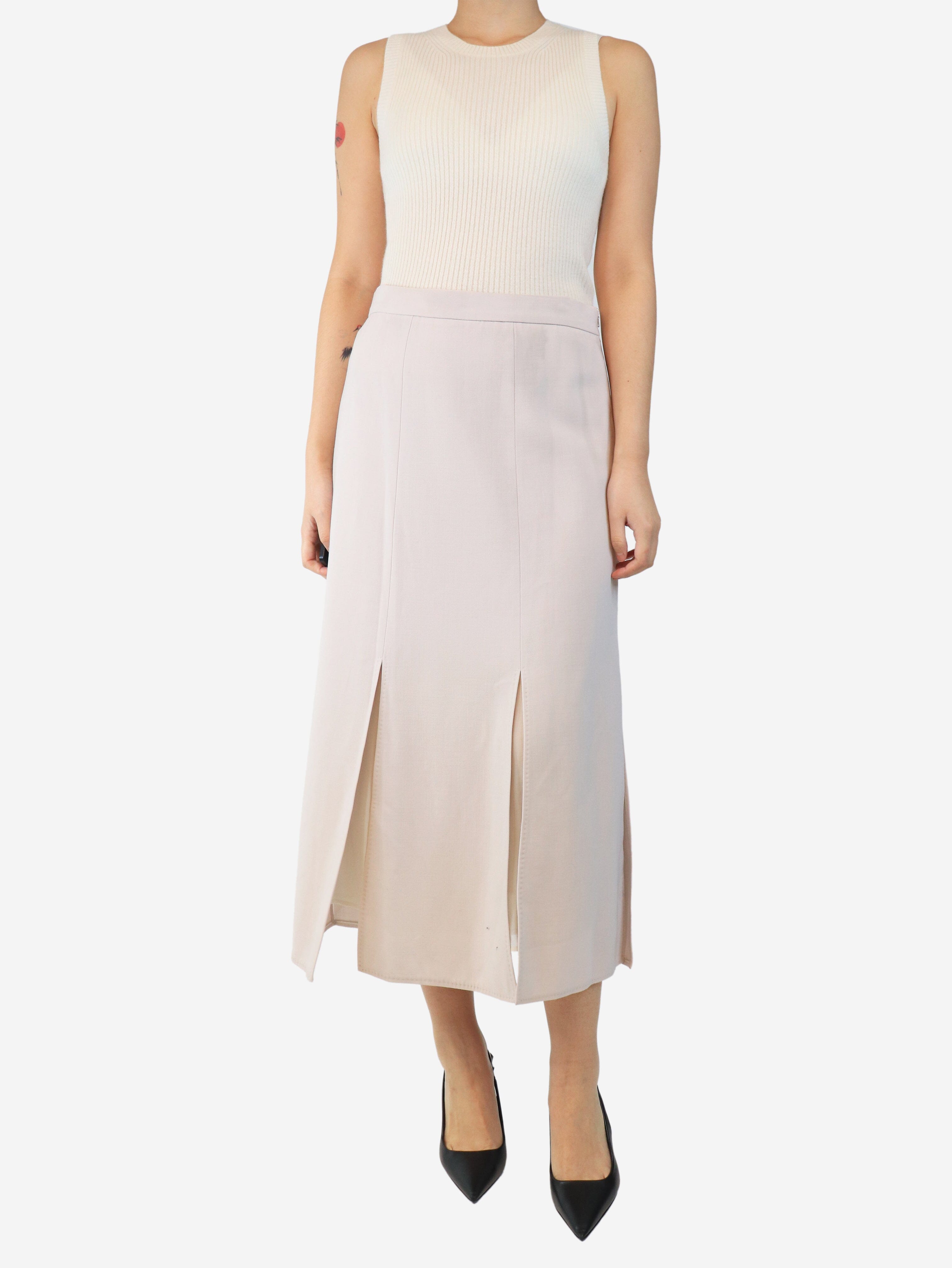 Neutral midi skrit - size UK 14 Skirts Max Mara 