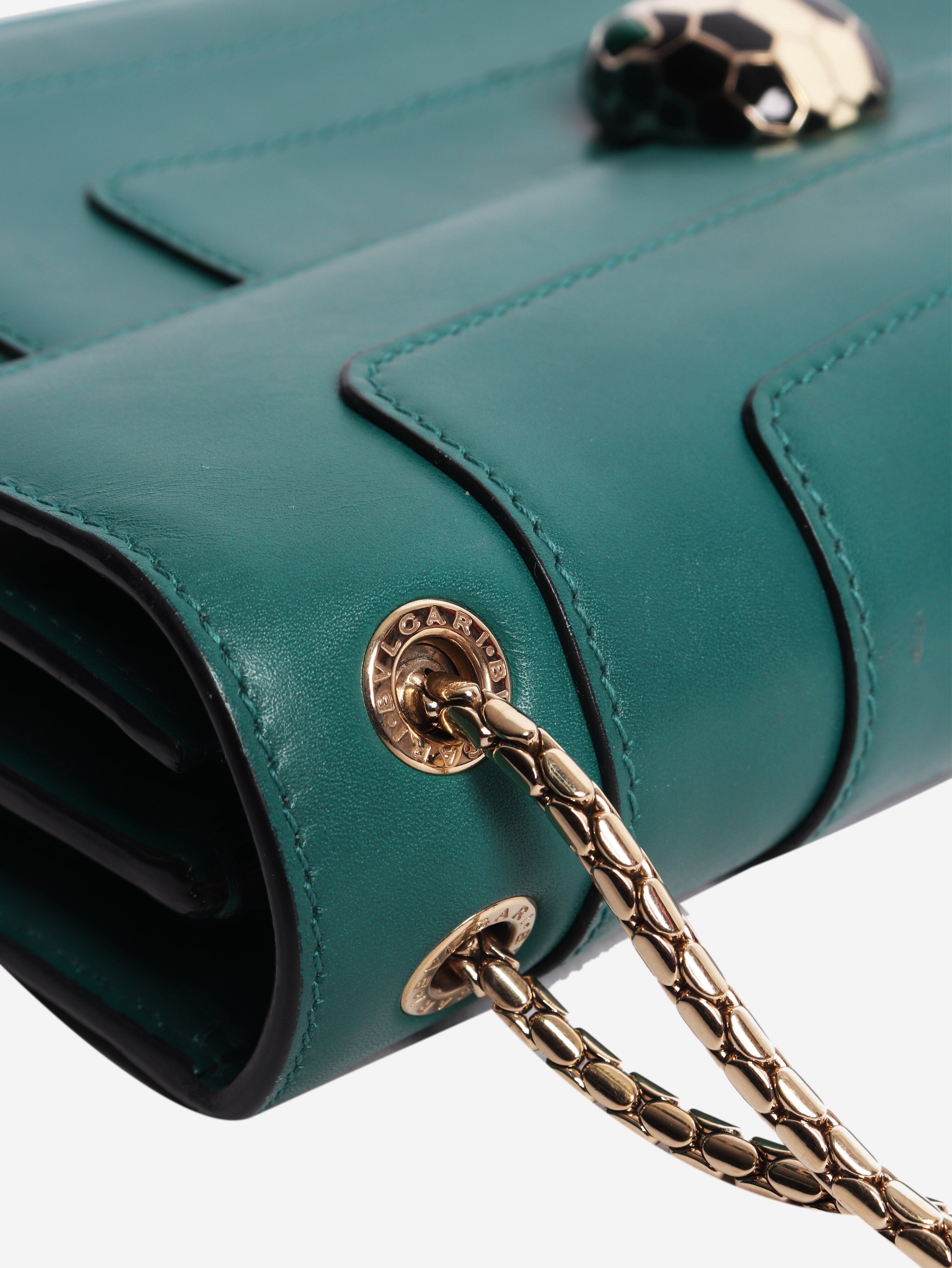 Green Serpenti Forever shoulder bag Cross-body Bags Bvlgari 
