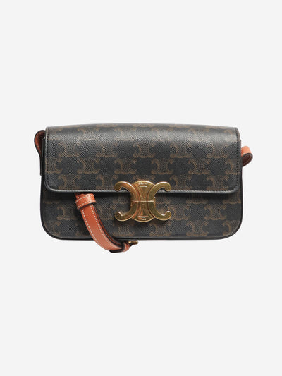 Brown Triomphe leather shoulder bag Shoulder bags Celine 
