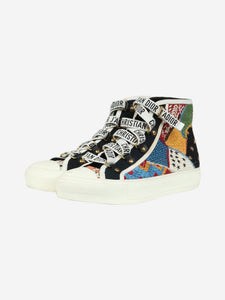 Christian Dior Multicolour Peace and Love beaded trainers - size EU 38