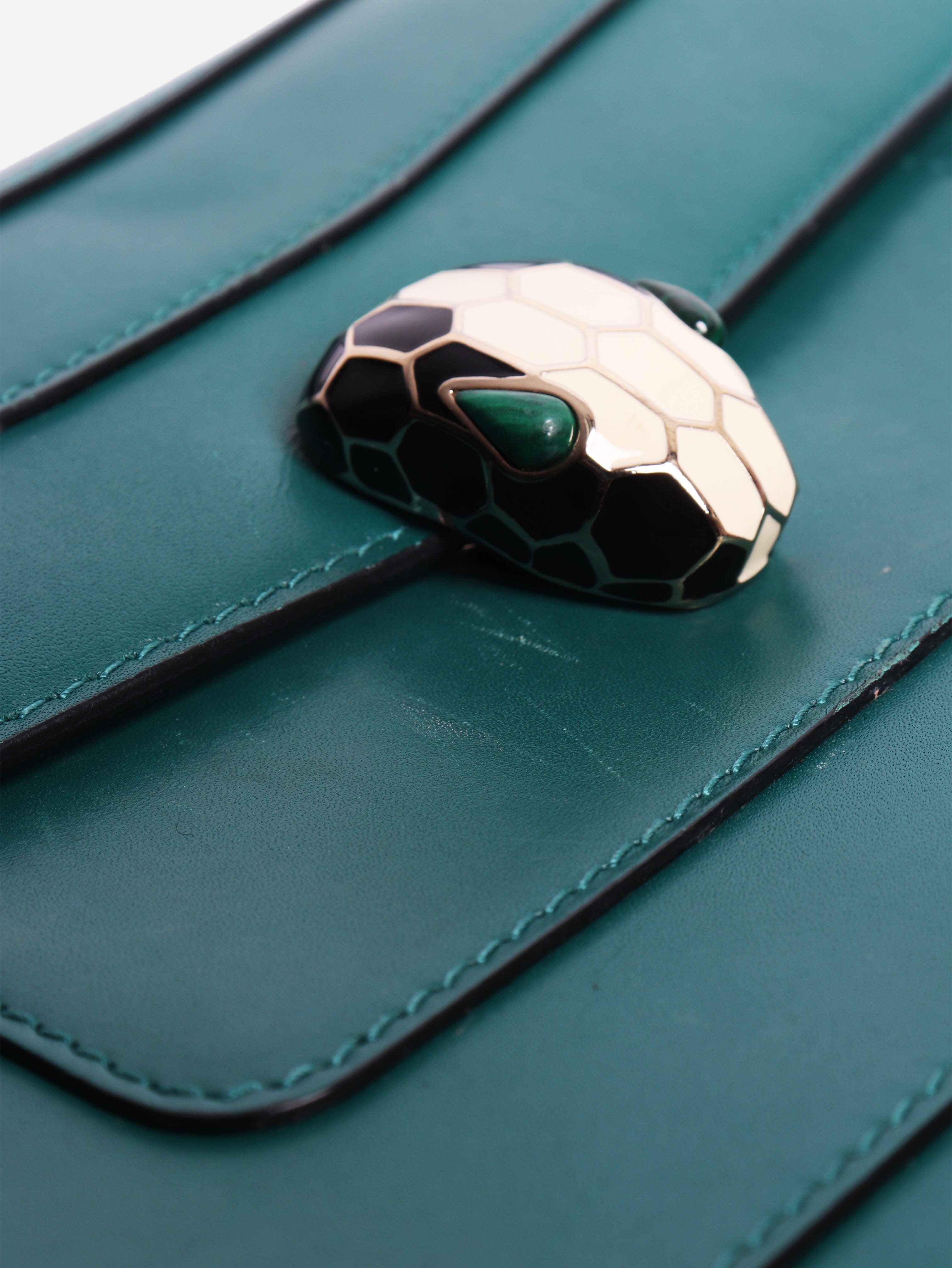 Green Serpenti Forever shoulder bag Cross-body Bags Bvlgari 
