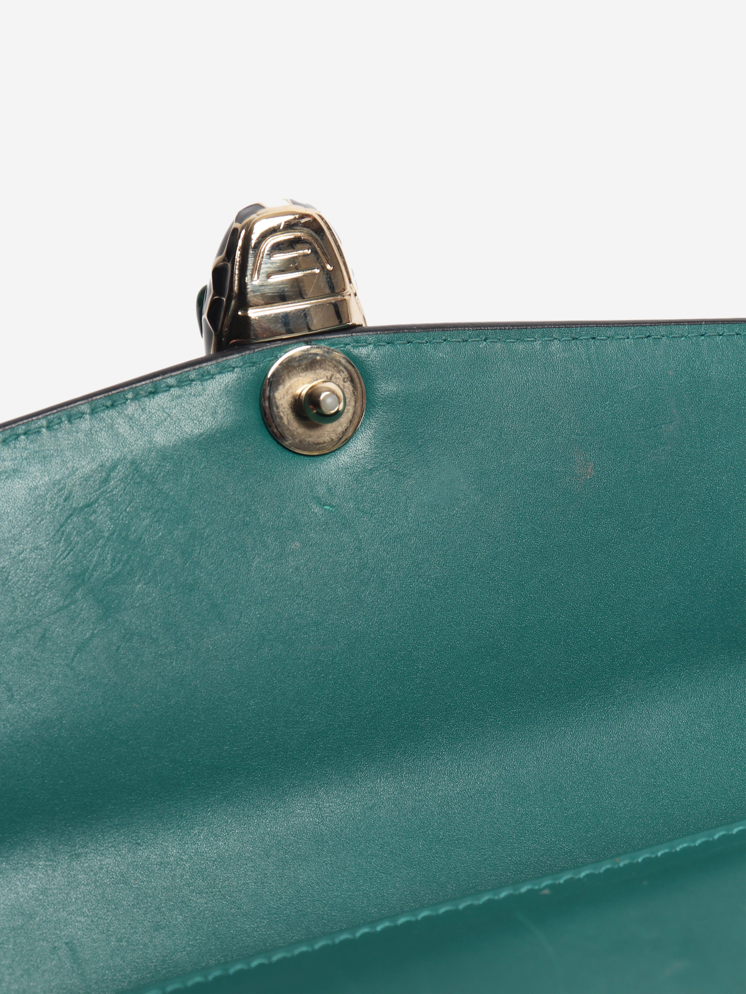 Green Serpenti Forever shoulder bag Cross-body Bags Bvlgari 