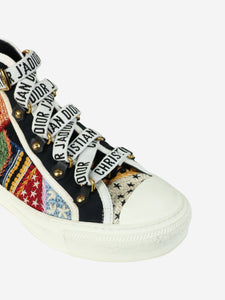 Christian Dior Multicolour Peace and Love beaded trainers - size EU 38