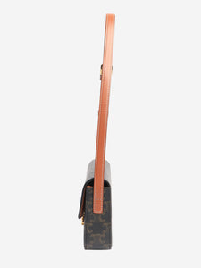 Celine Brown Triomphe leather shoulder bag