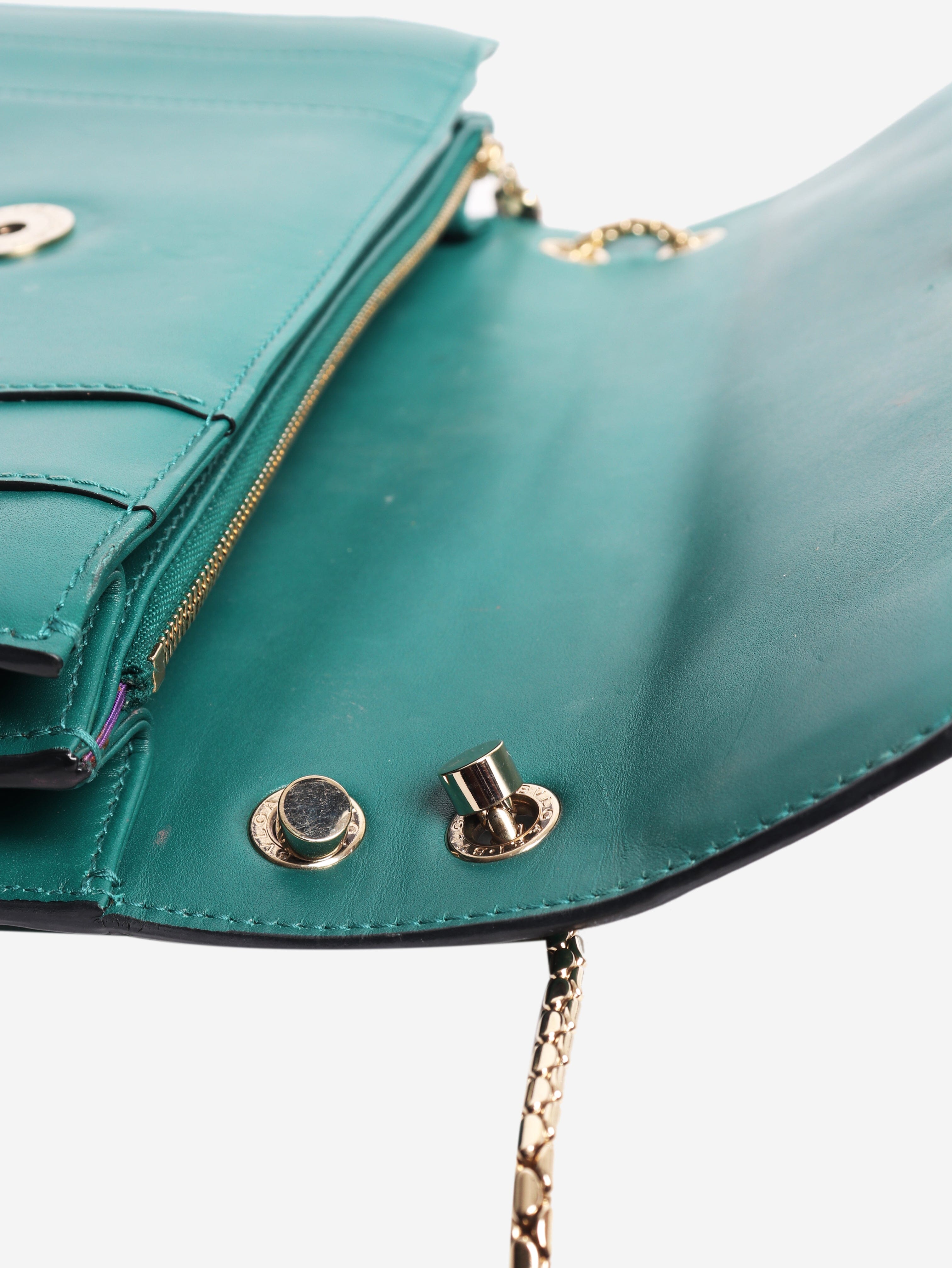 Green Serpenti Forever shoulder bag Cross-body Bags Bvlgari 