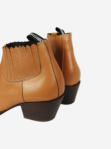 Christian Dior Tan western ankle boots - EU 38