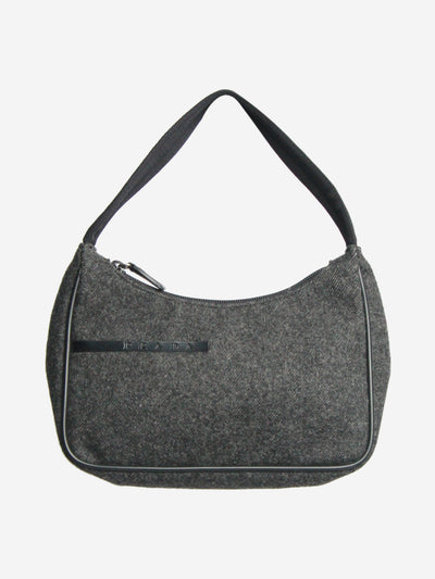 Dark grey wool shoulder bag Shoulder bags Prada 