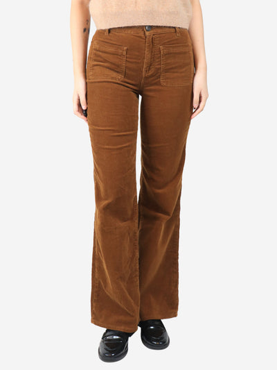 Brown corduroy trousers - size UK 8 Trousers ME+EM 