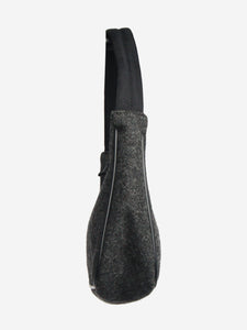 Prada Dark grey wool shoulder bag