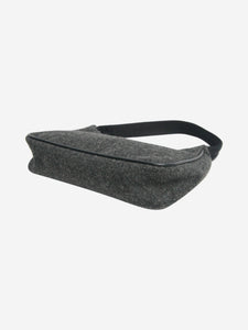 Prada Dark grey wool shoulder bag