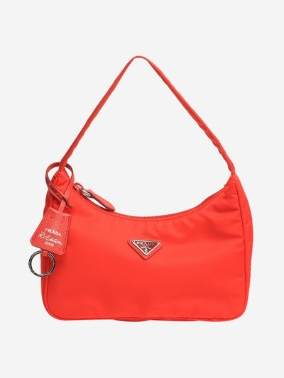 Orange nylon shoulder bag Shoulder bags Prada 