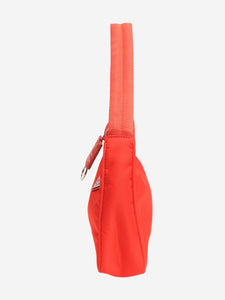 Prada Orange nylon shoulder bag
