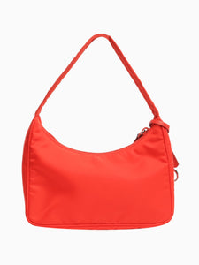 Prada Orange nylon shoulder bag