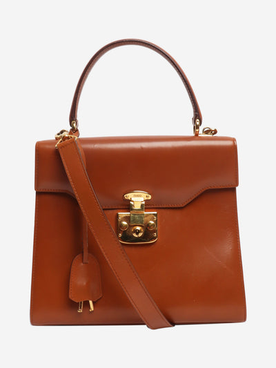 Brown leather Lady Lock bag Handbags Gucci 
