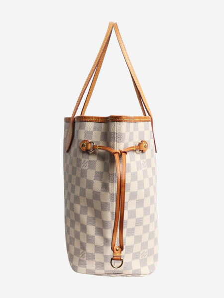 Cream 2017 Damier Azure Neverfull MM tote alternate image