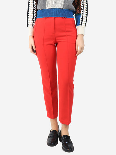 Red tapered trousers - size UK 8 Trousers ME+EM 