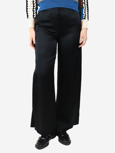 Black satin trousers - size UK 8 Trousers Toteme 