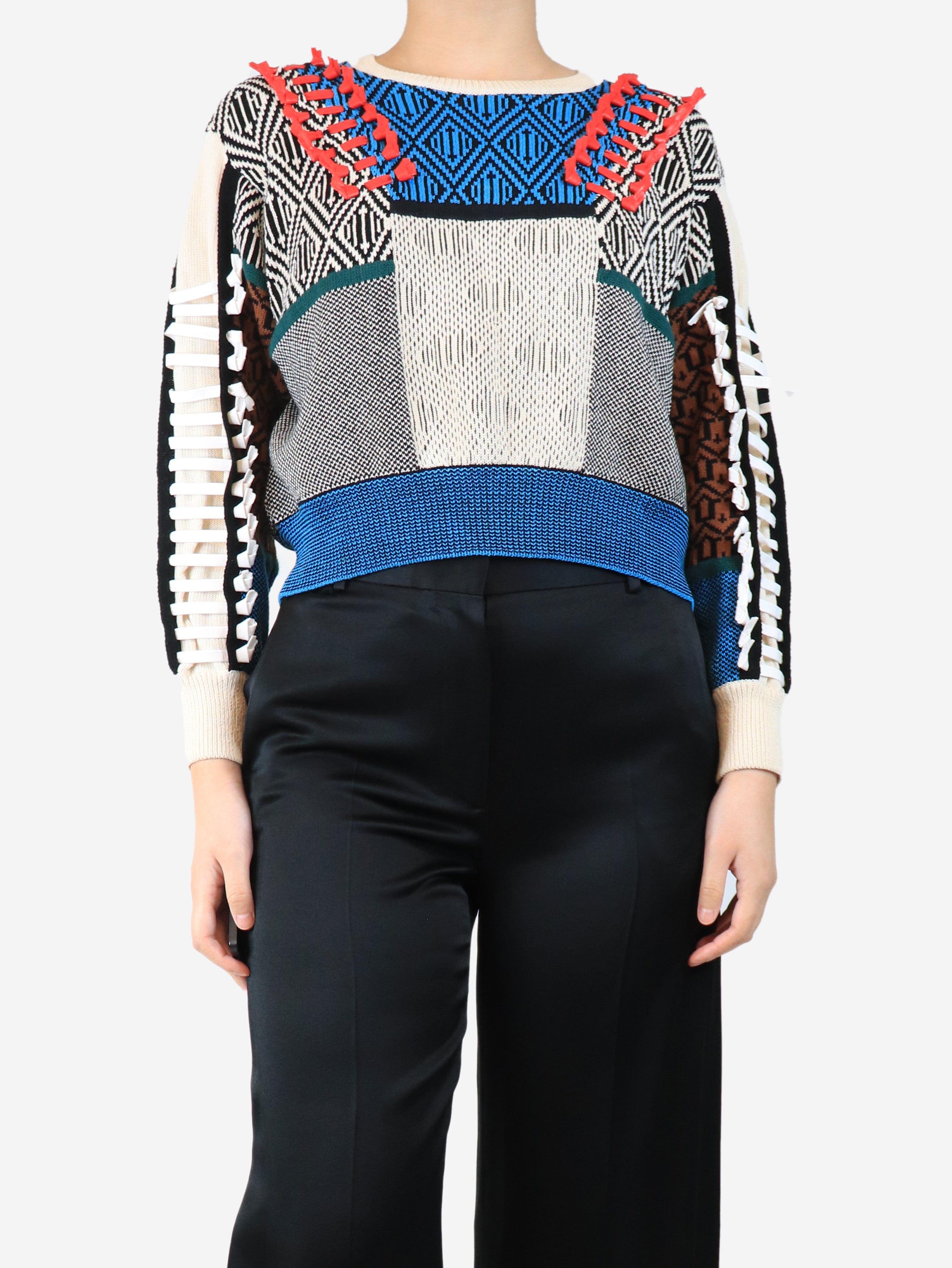Abstract knit jumper - size UK 8 Knitwear Toga Archives 