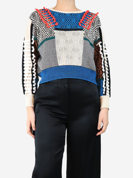 Abstract knit jumper - size UK 8 product image