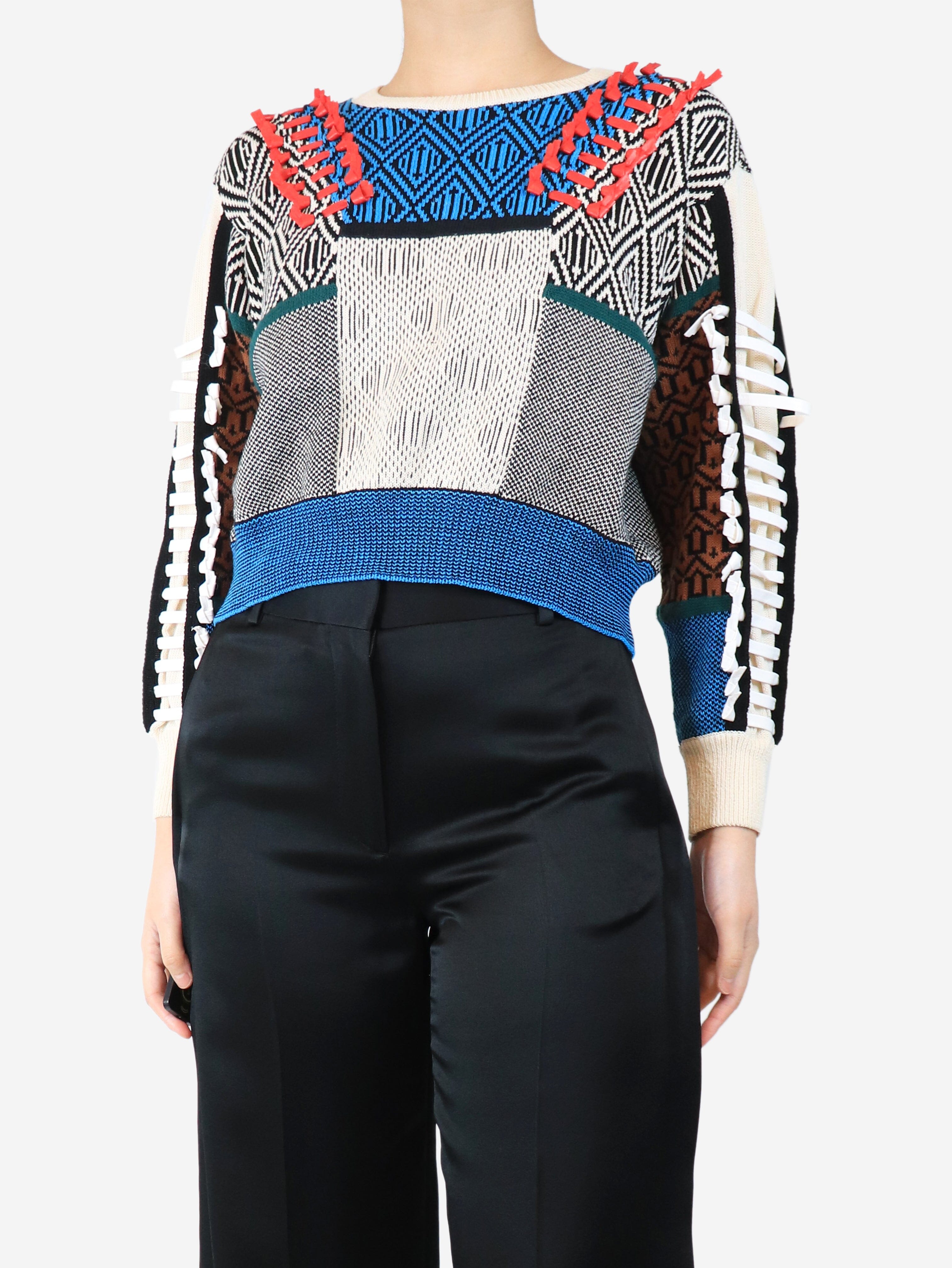 Abstract knit jumper - size UK 8 Knitwear Toga Archives 