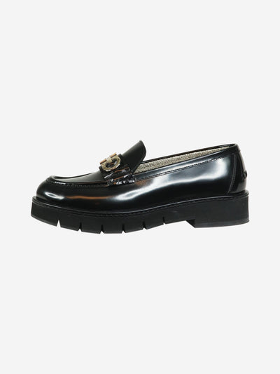 Black platform loafers - size US 8.5 (UK 6) Flat Shoes Salvatore Ferragamo 