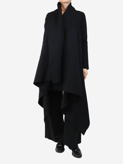 Black drapey coat - size S Coats & Jackets Norma Kamali 