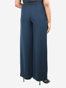 Tot Hom Blue wide-leg tailored trousers - size UK 14