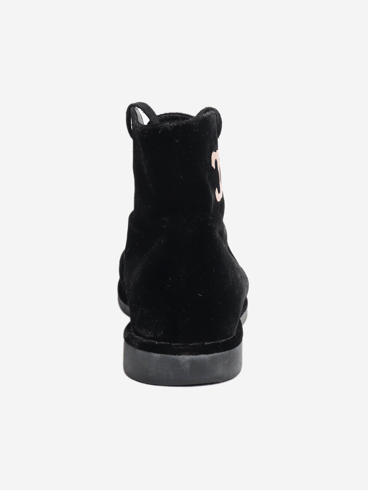 Black velvet ankle boots - size EU 38.5 Boots Chanel 