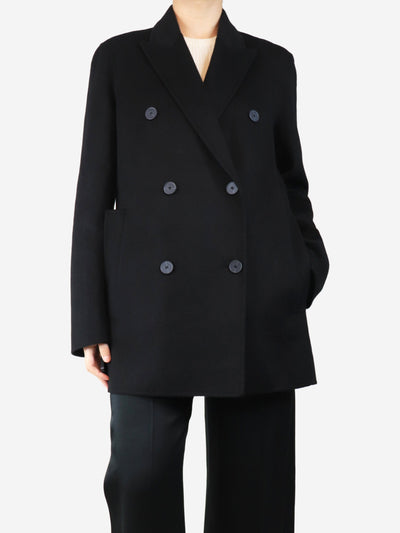 Black wool and cashmere-blend coat - size UK 8 Coats & Jackets Joseph 