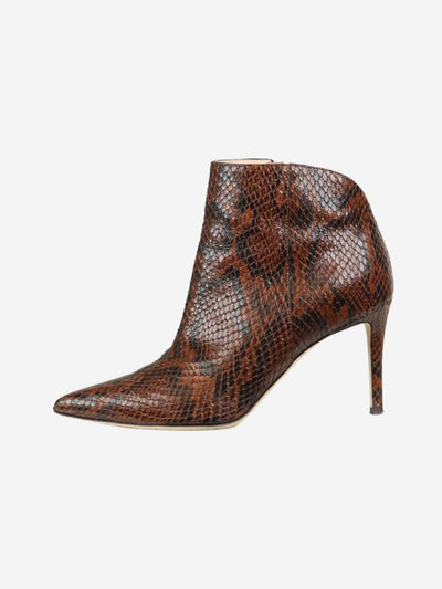 Giuseppe Zanotti Brown snakeskin effect bootie - size EU 36 (UK 3) Boots Giuseppe Zanotti 