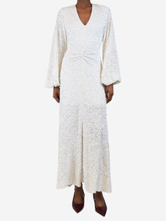 White sequin gown - size UK 6 Dresses Rotate 