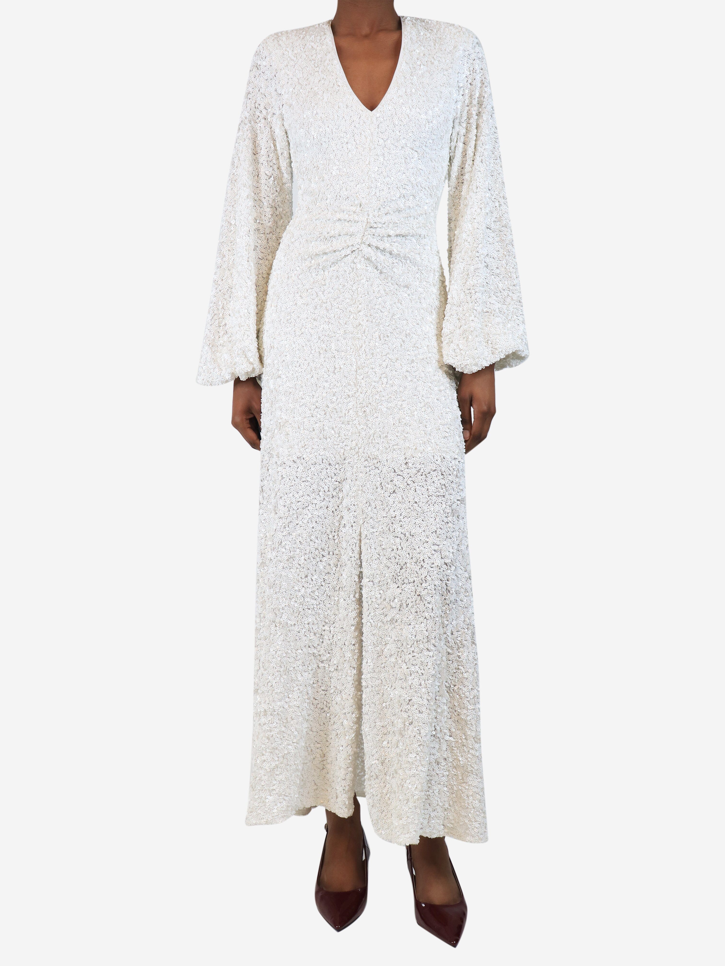 White sequin gown - size UK 6 Dresses Rotate 