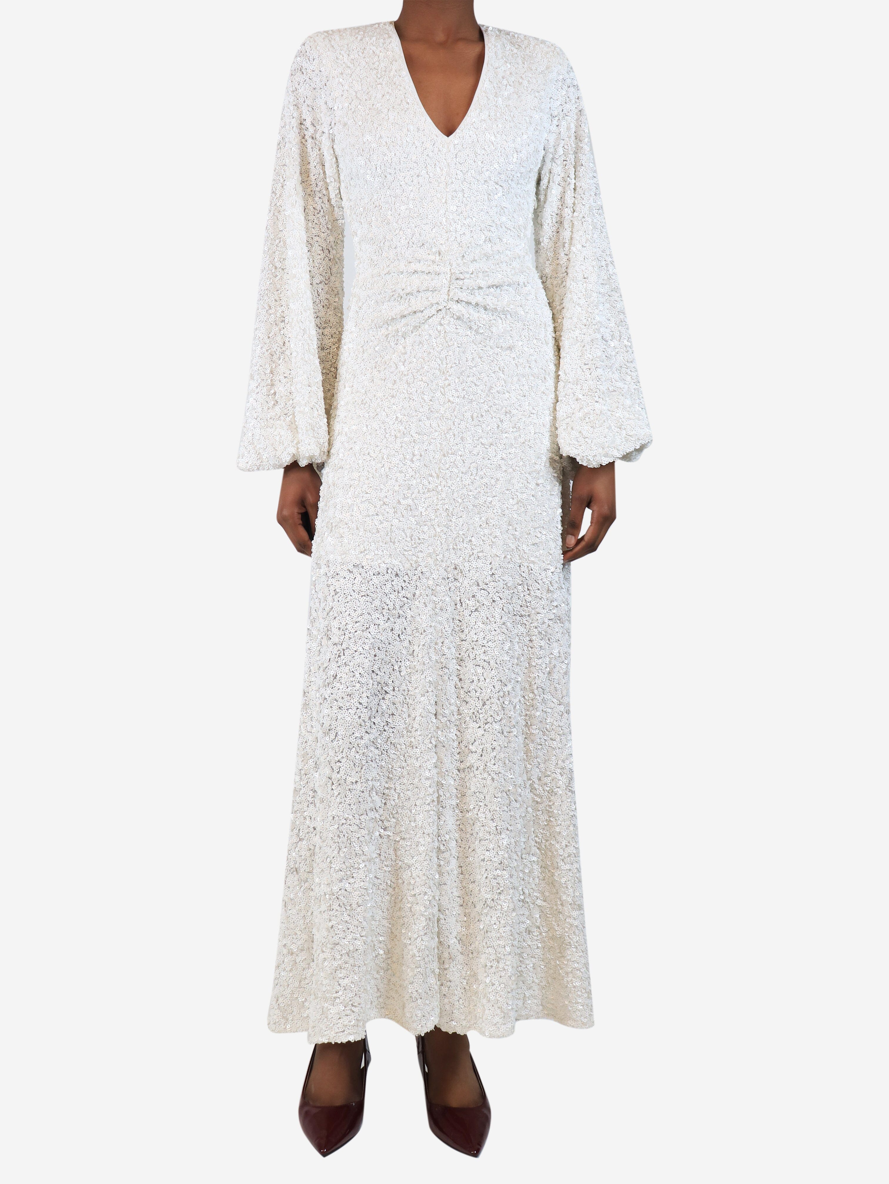 White sequin gown - size UK 6 Dresses Rotate 