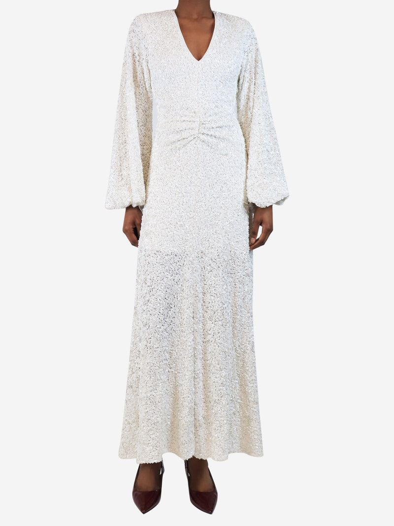 White sequin gown - size UK 6 Dresses Rotate 