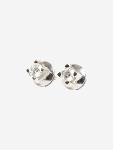 Cartier 18k white gold diamond stud earrings