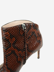 Giuseppe Zanotti Giuseppe Zanotti Brown snakeskin effect bootie - size EU 36 (UK 3)