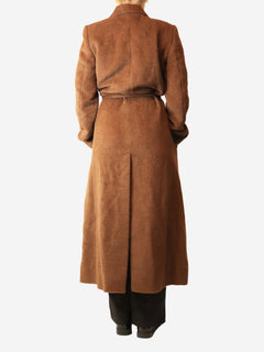 Brown alpaca wrap coat - size UK 10 Coats & Jackets Toteme 