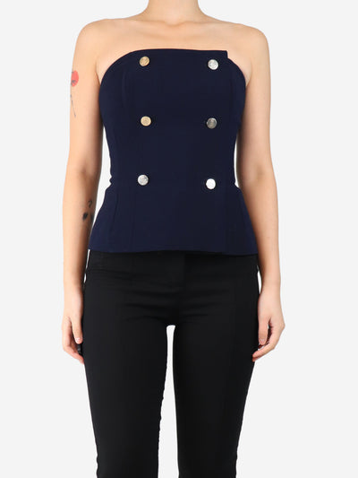 Blue double breasted corset - size UK 8 Tops Ralph Lauren 