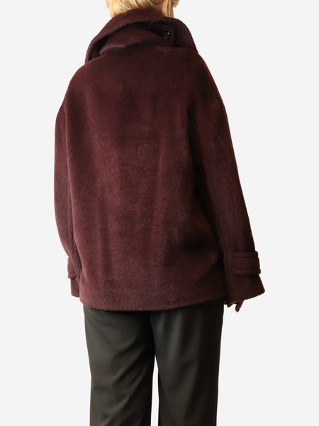 Tagliatore Aubergine Sheila double-breasted jacket - size UK 12 alternate image