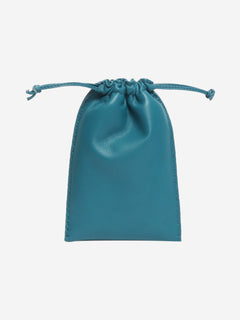 Blue leather drawstring pouch Wallets, Purses & Small Leather Goods Hermes 