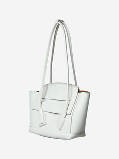 White Arco top handle bag Top Handle Bags Bottega Veneta 