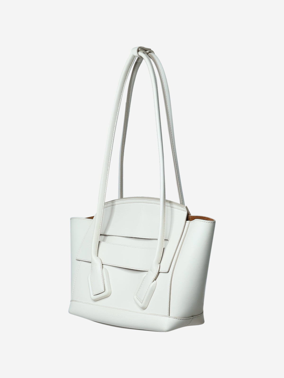 White Arco top handle bag Top Handle Bags Bottega Veneta 
