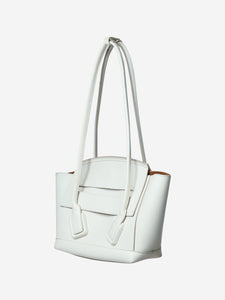Bottega Veneta White Arco top handle bag