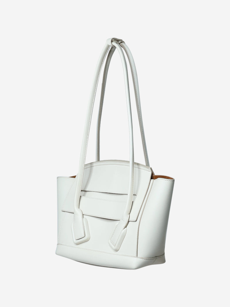White Arco top handle bag Top Handle Bags Bottega Veneta 