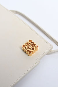 Loewe Ivory Dice Pocket leather crossbody bag