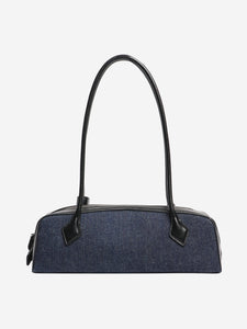 Alaia Indigo Le Teckel denim shoulder bag
